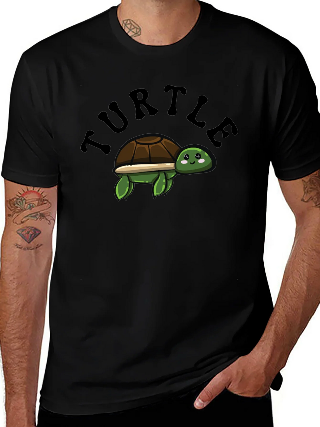 Turtle Cartoon T-Shirt -  Comfortable & Stylish Tee