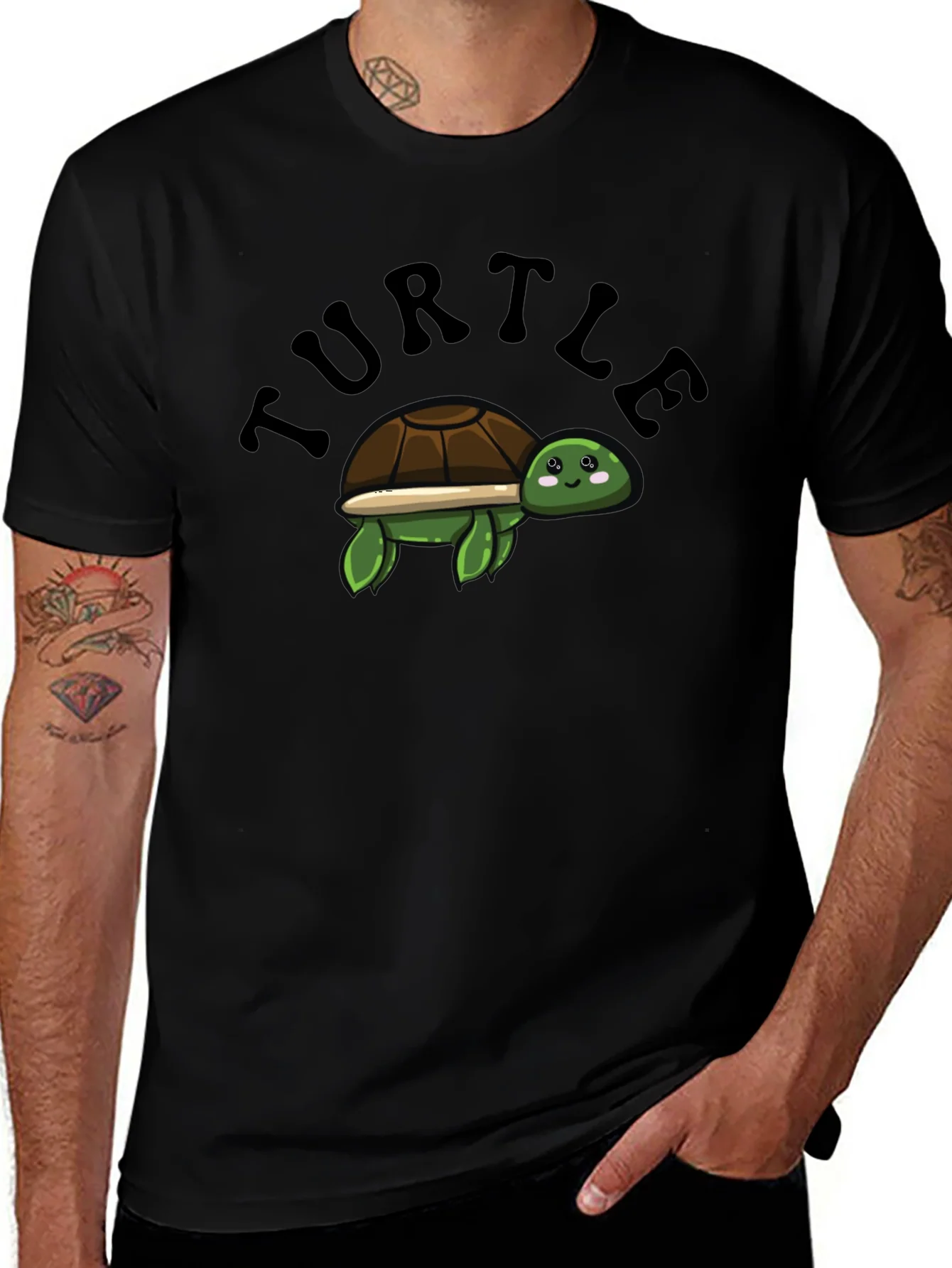 Turtle Cartoon T-Shirt -  Comfortable & Stylish Tee
