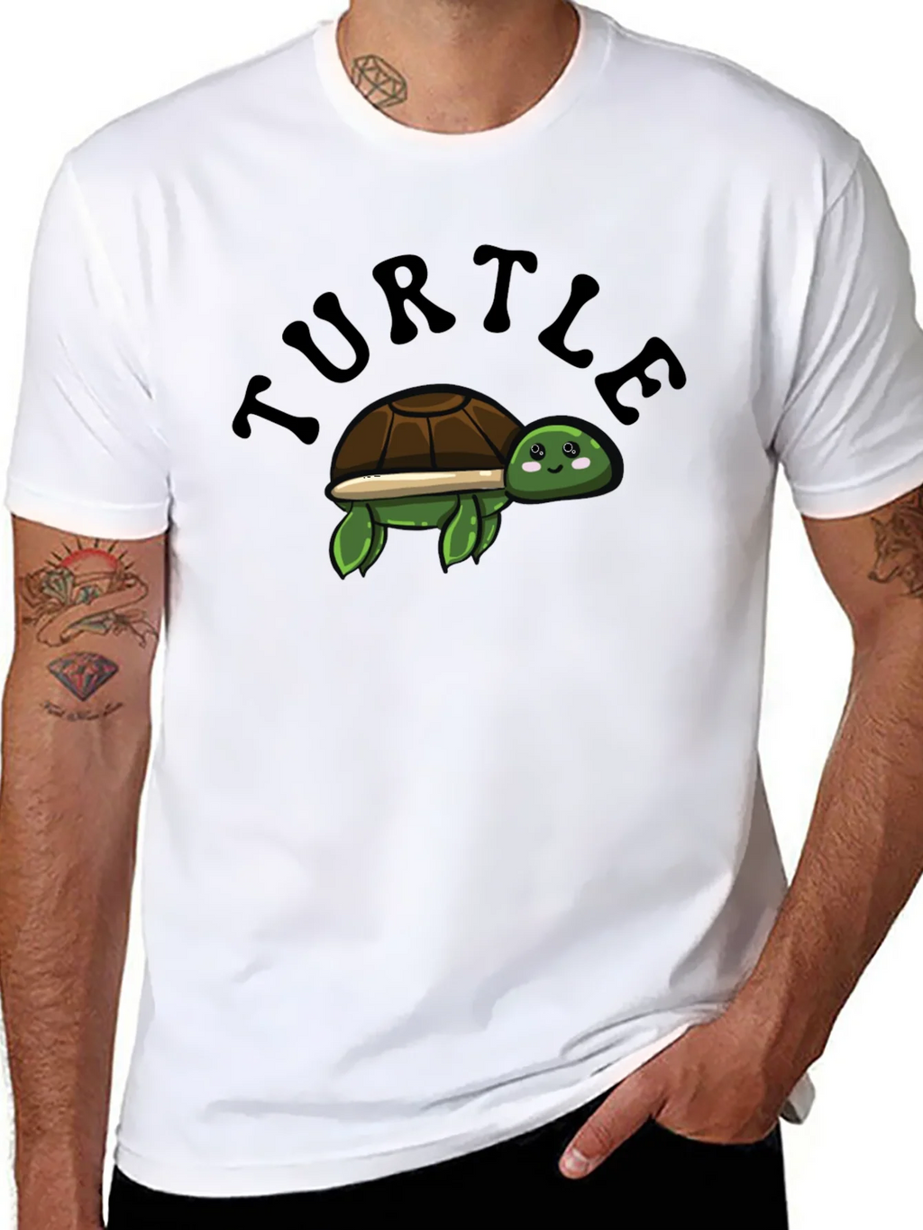 Turtle Cartoon T-Shirt -  Comfortable & Stylish Tee