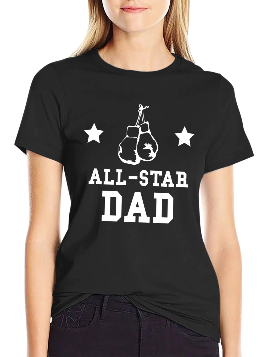 All-Star Dad Boxing Gloves Graphic Tee - Fathers Day Gift