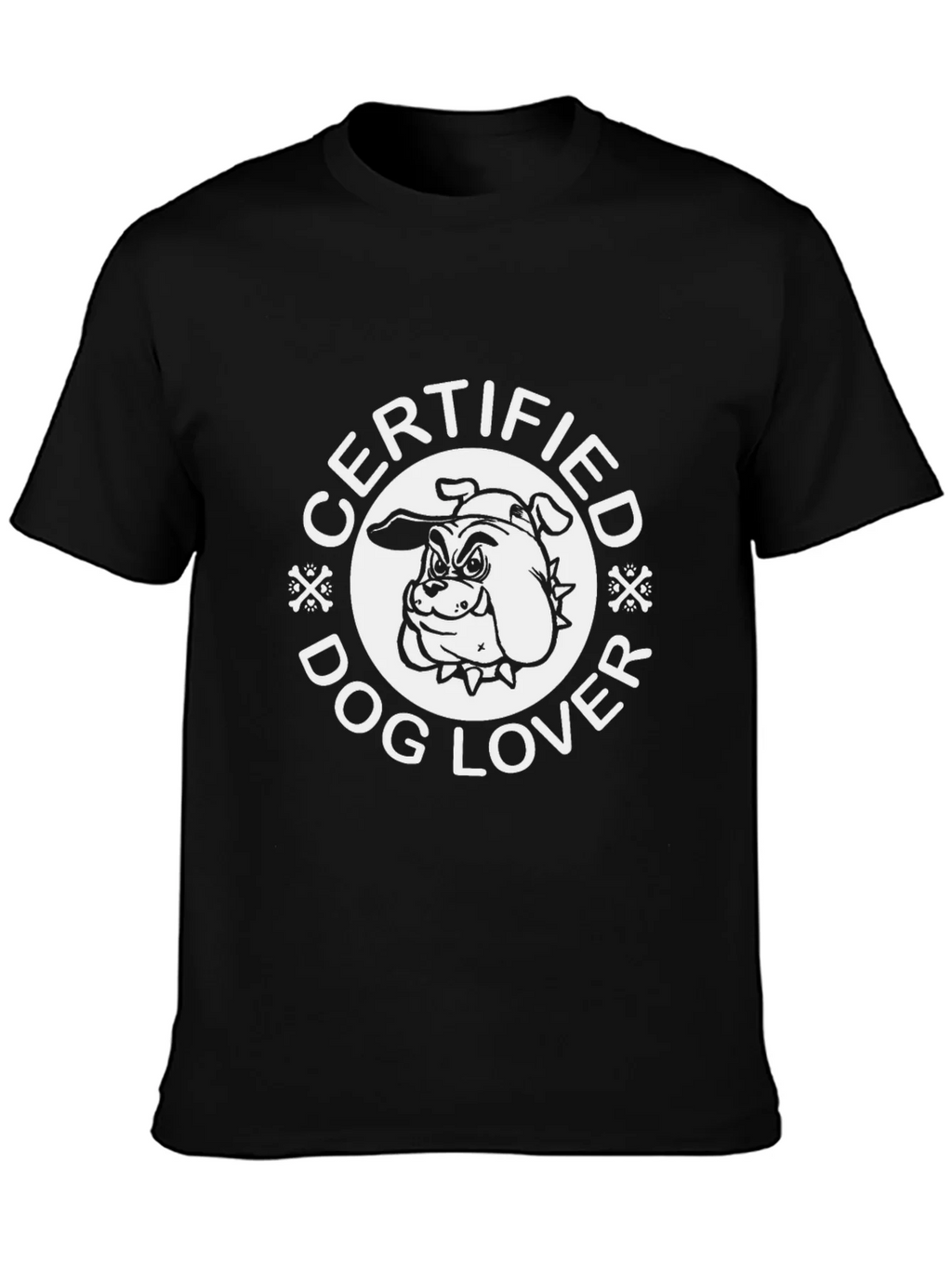 Certified Dog Lover Black T-Shirt