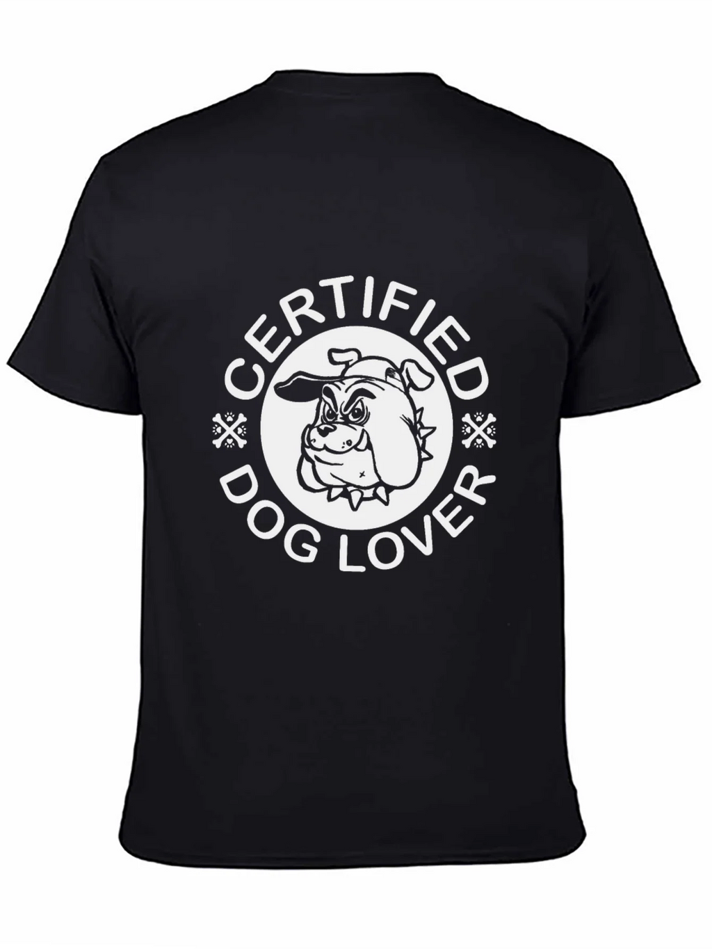 Certified Dog Lover Black T-Shirt