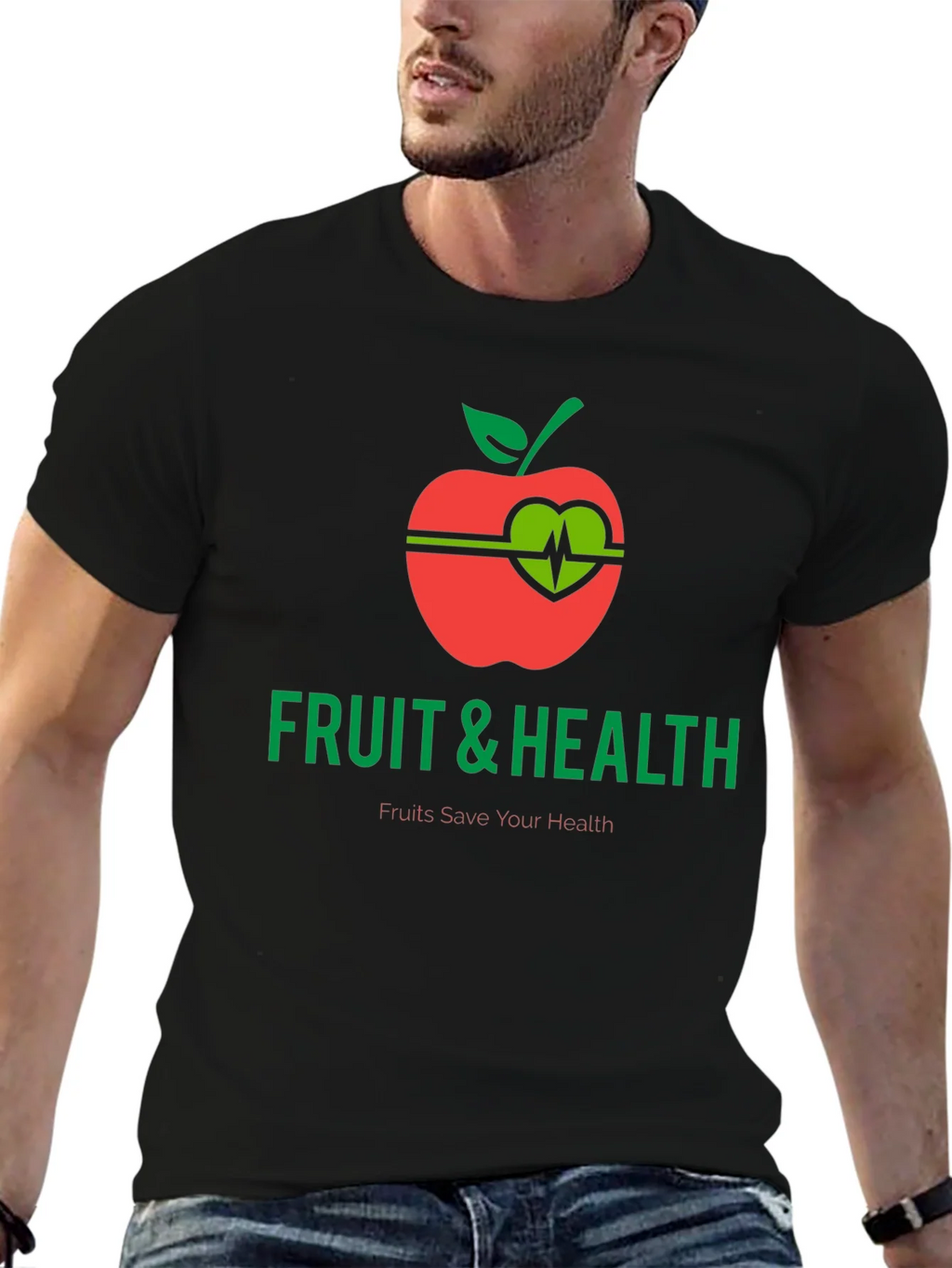 Fruit & Health Graphic T-Shirt - Eat Healthy!