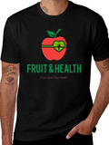 Fruit & Health Graphic T-Shirt - Eat Healthy!