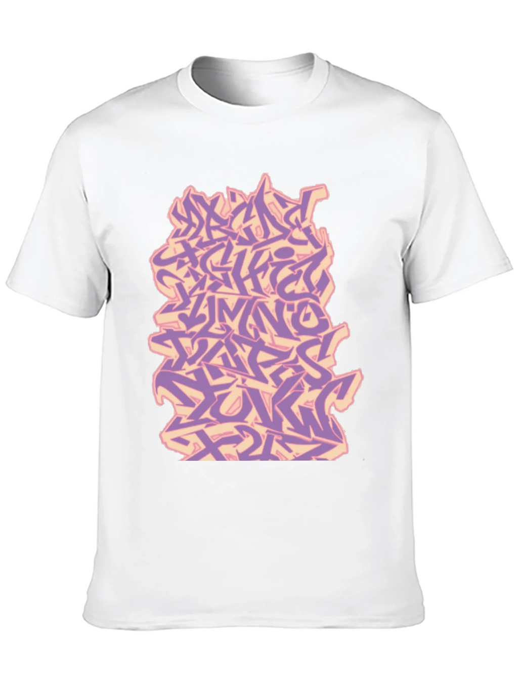 Graffiti Alphabet Black T-Shirt