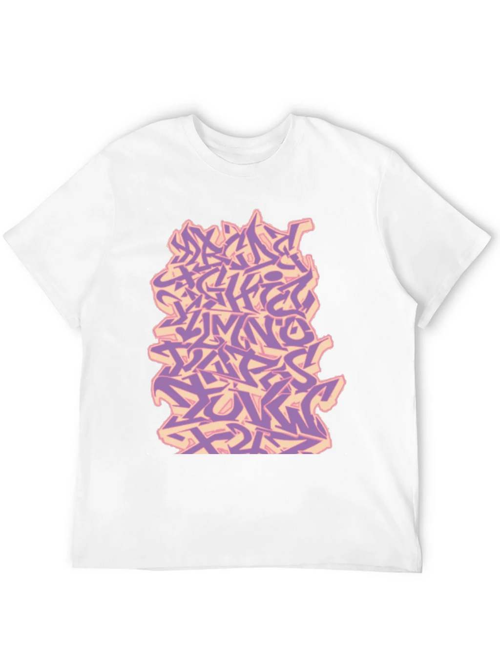 Graffiti Alphabet Black T-Shirt