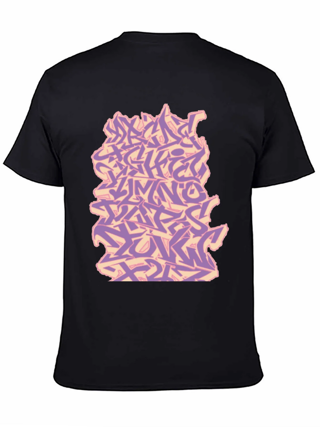 Graffiti Alphabet Black T-Shirt