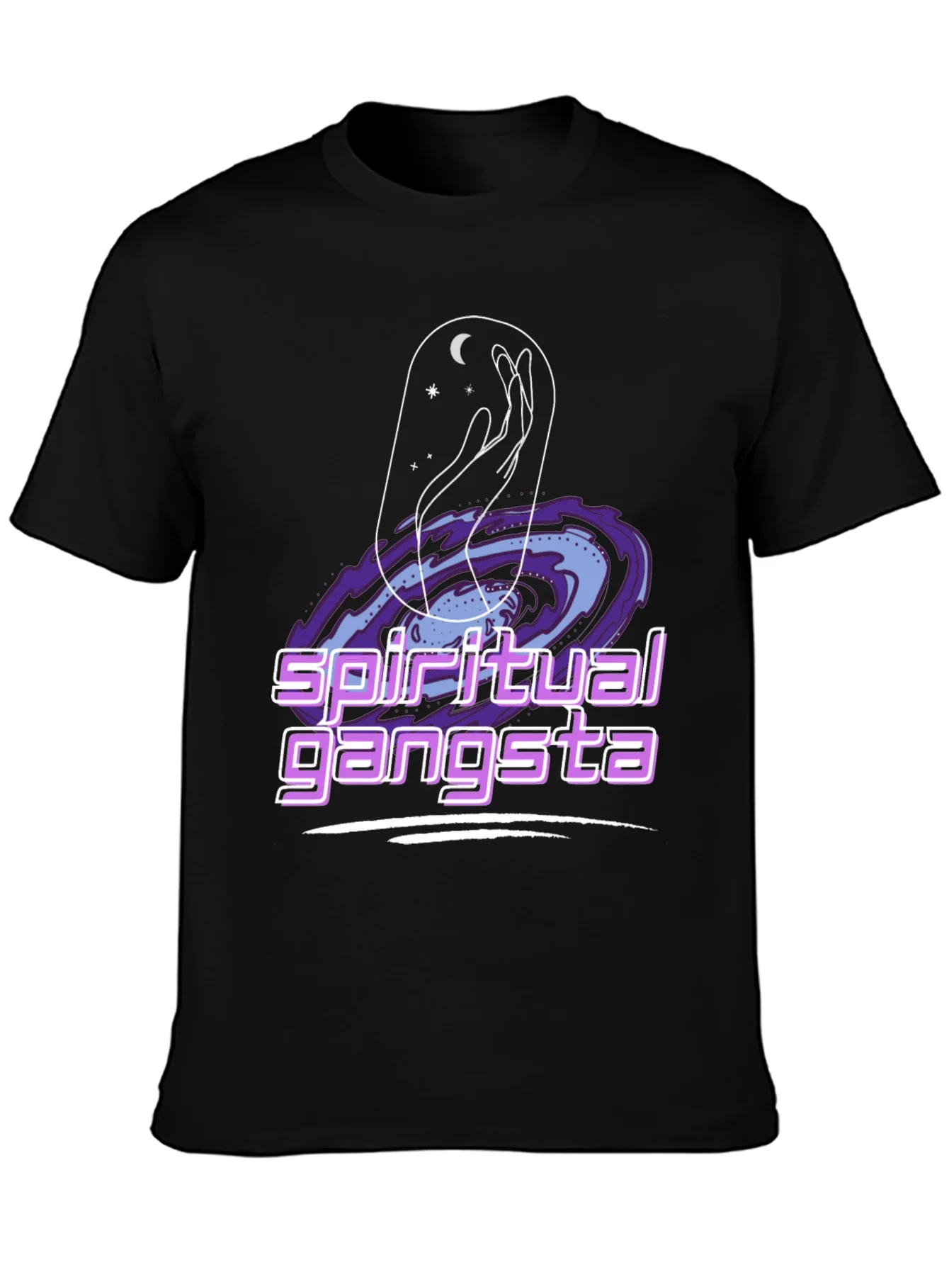 Spiritual Gangsta Graphic Tee - Cosmic Design
