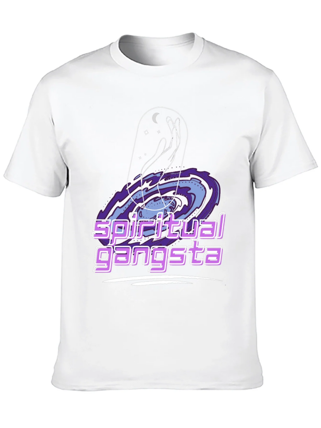Spiritual Gangsta Graphic Tee - Cosmic Design