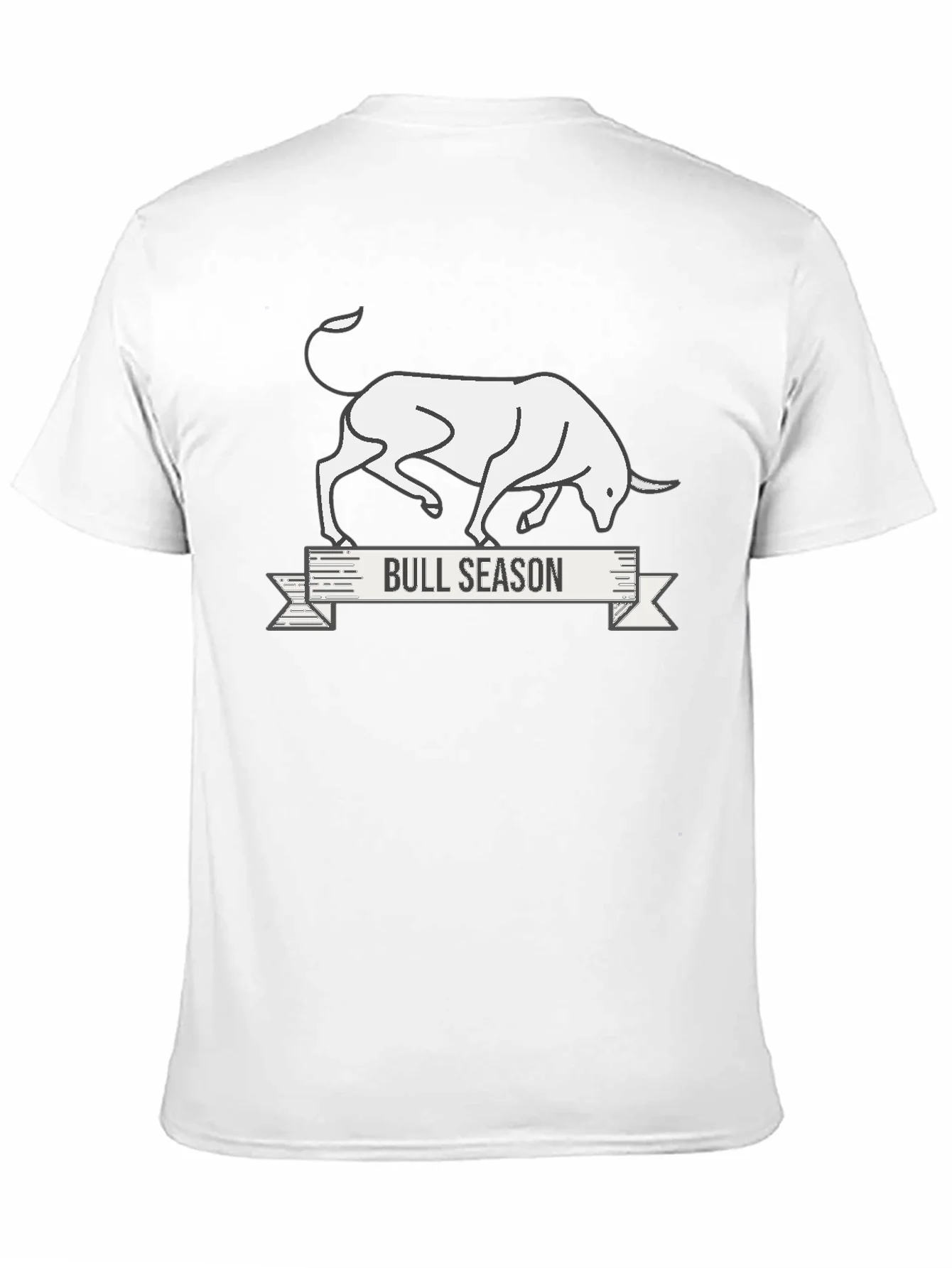 Bull Season Graphic Tee - Black Cotton T-Shirt