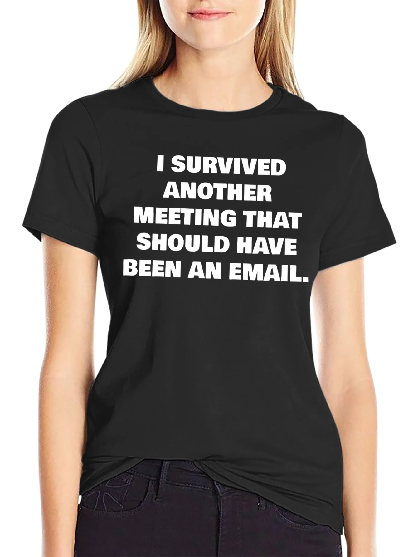 I Survived Another Meeting T-Shirt Funny Office Humor Tee