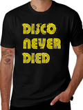 Disco Never Died Graphic Tee - Black
