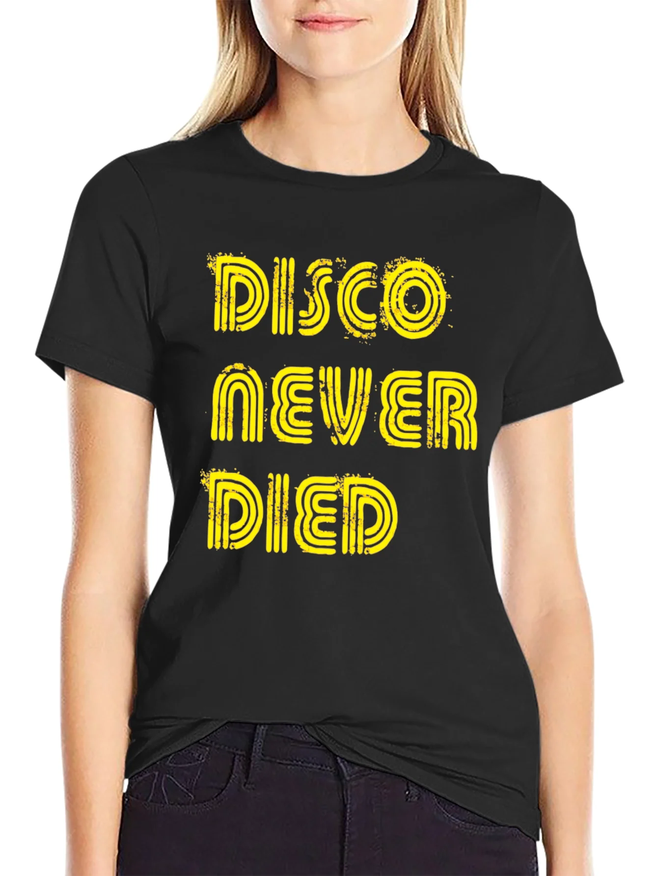 Disco Never Died Graphic Tee - Black