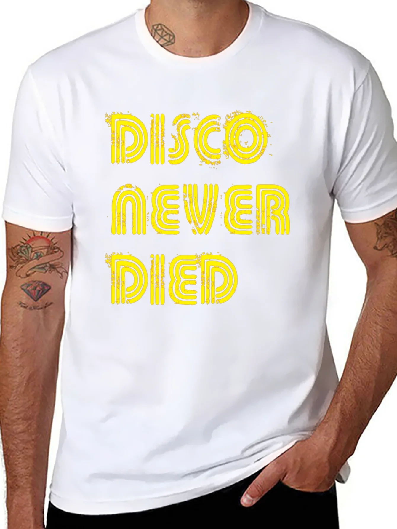 Disco Never Died Graphic Tee - Black