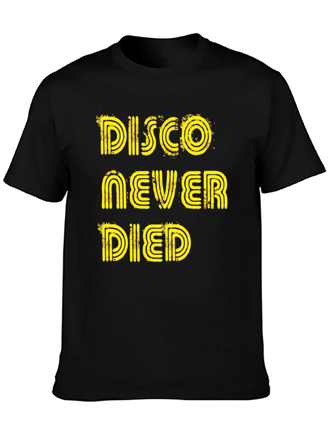 Disco Never Died Graphic Tee - Black