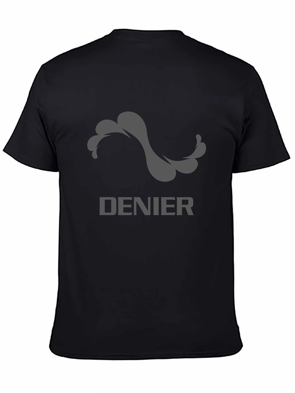 Denier Graphic Tee - Stylish Mens Black T-Shirt