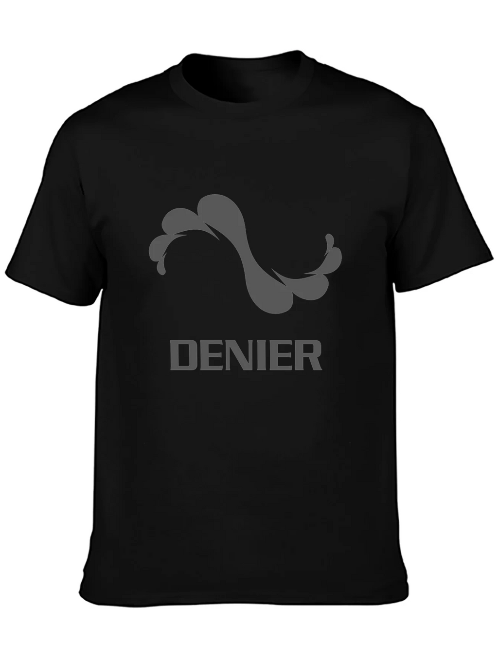 Denier Graphic Tee - Stylish Mens Black T-Shirt