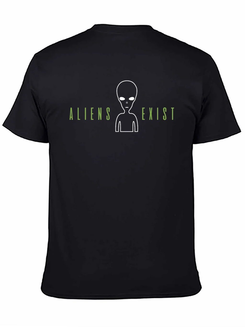 Aliens Exist Graphic T-Shirt - Black
