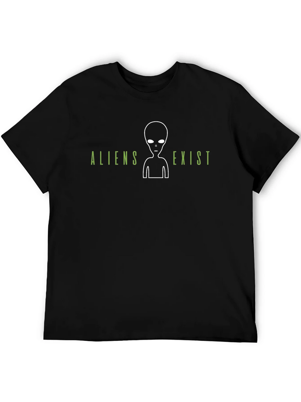 Aliens Exist Graphic T-Shirt - Black