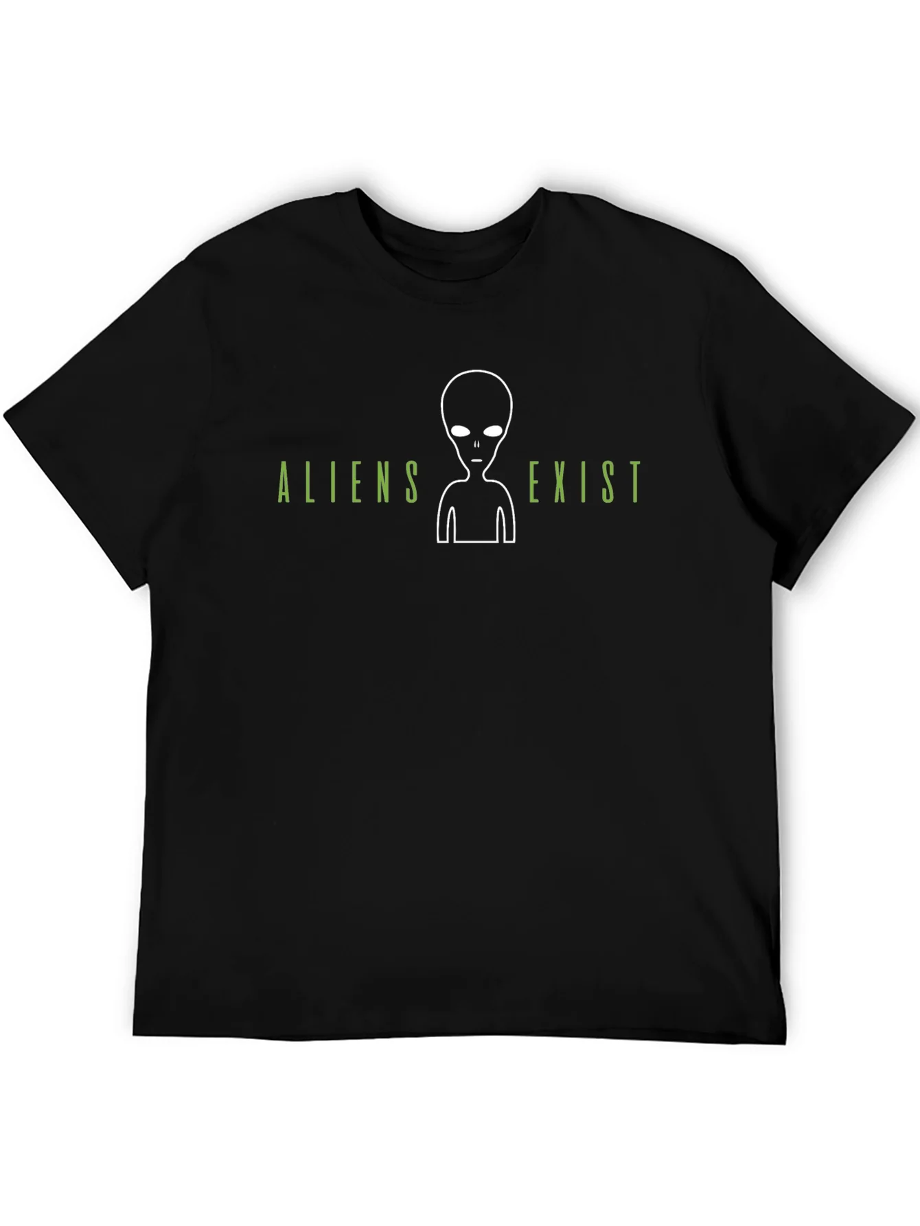 Aliens Exist Graphic T-Shirt - Black