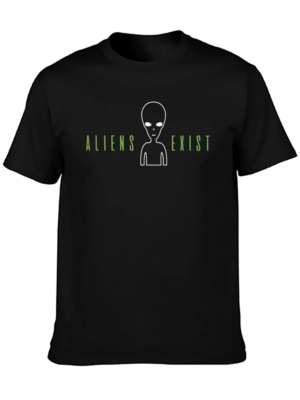 Aliens Exist Graphic T-Shirt - Black