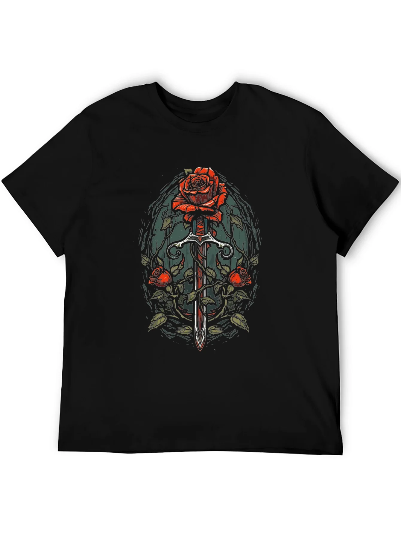 Rose and Sword Graphic Tee