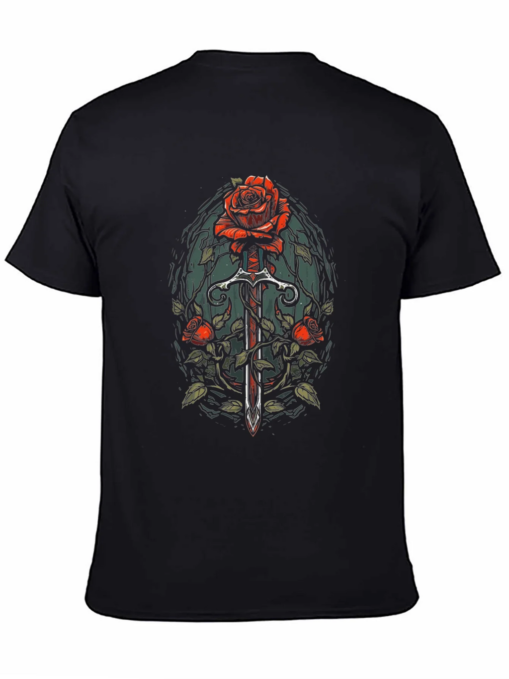 Rose and Sword Graphic Tee