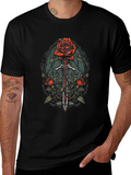 Rose and Sword Graphic Tee