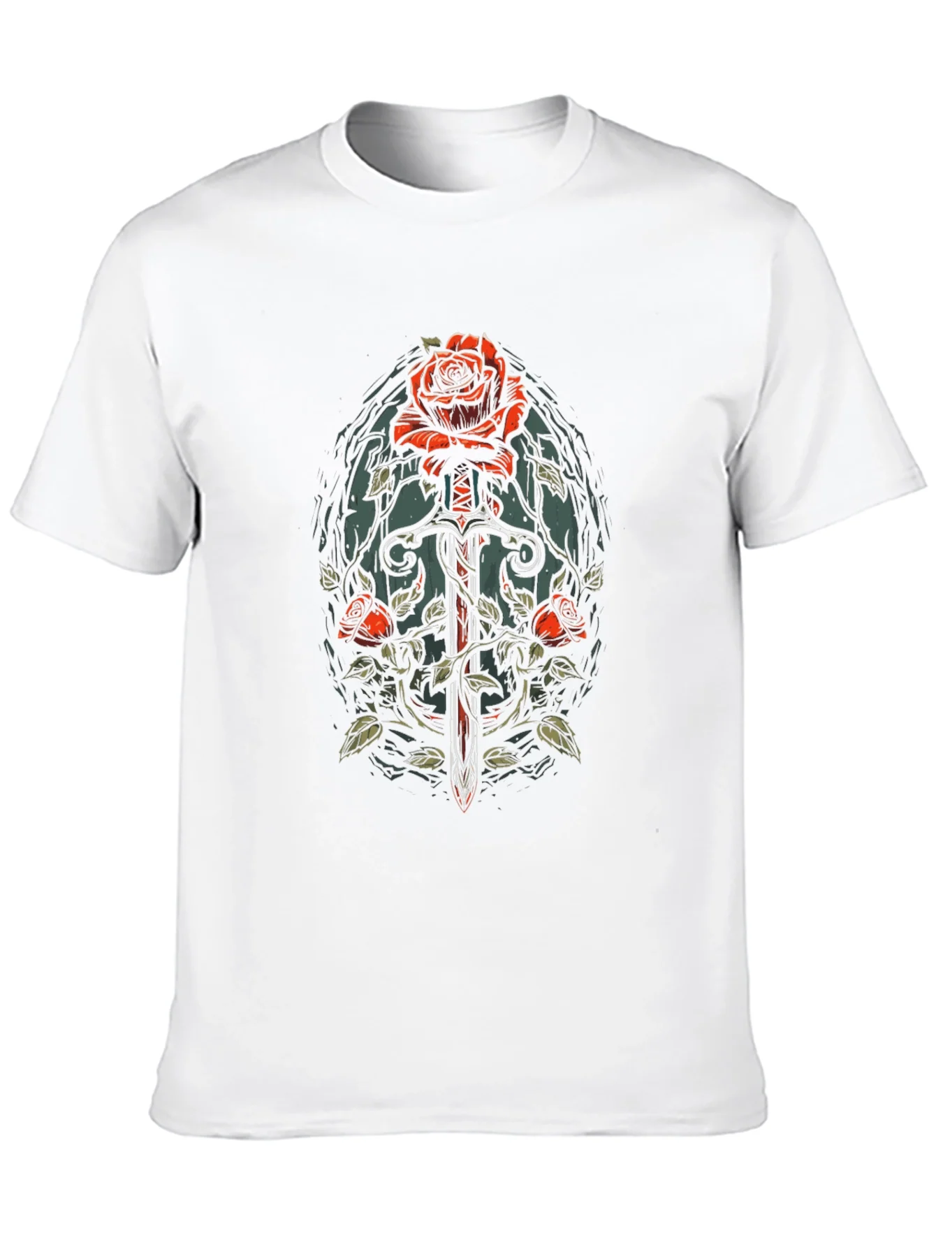Rose and Sword Graphic Tee