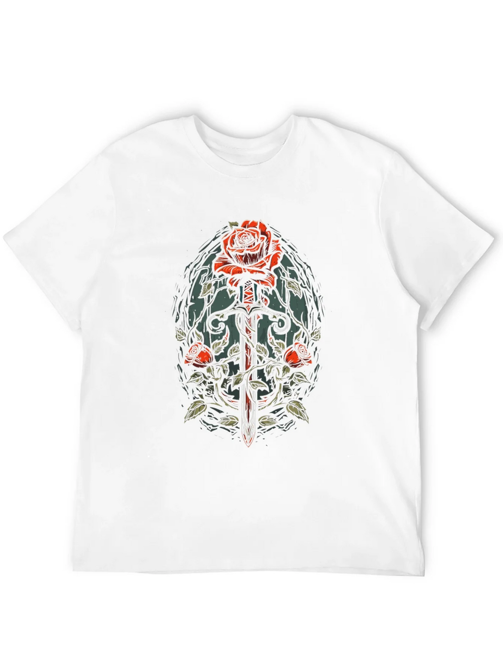 Rose and Sword Graphic Tee