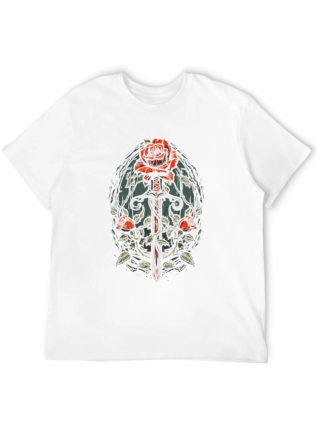 Rose and Sword Graphic Tee