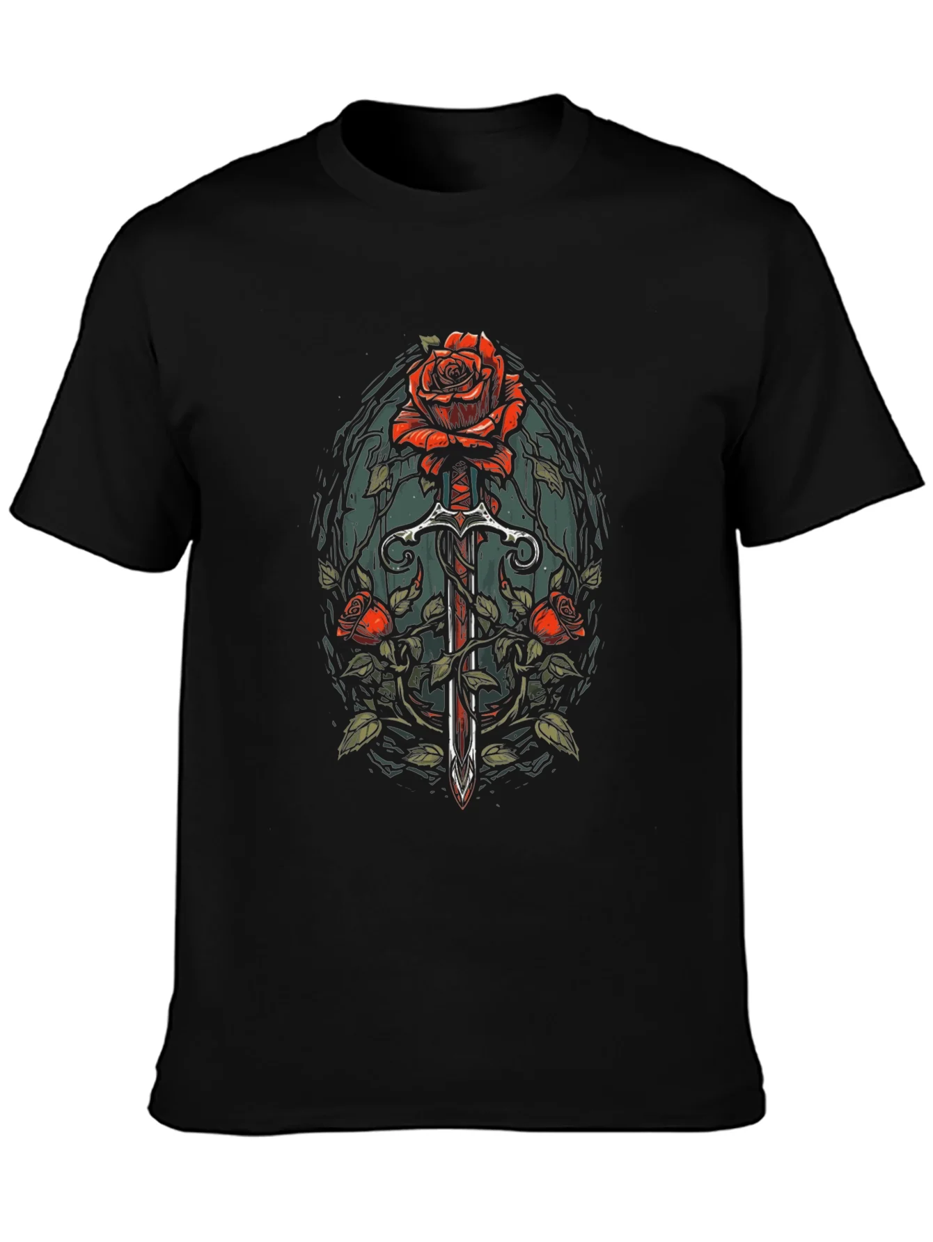 Rose and Sword Graphic Tee